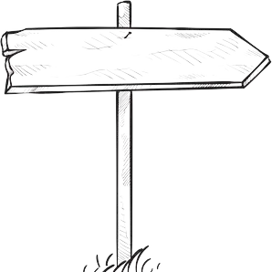 Pictogramme d'un panneau directionnel