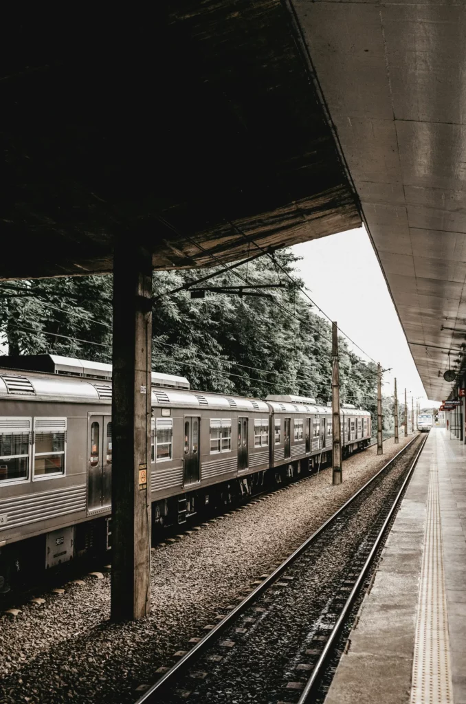 Train qui entre en gare